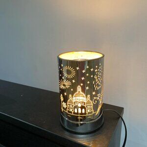 Silver Oval Shaped Lamp